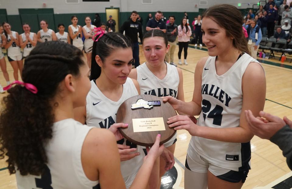 Putnam Valley defeats Carle Place 44-36 the NYSPHSAA girls basketball Class B regional final at Yorktown High School in Yorktown Heights on Saturday, March 9, 2024.