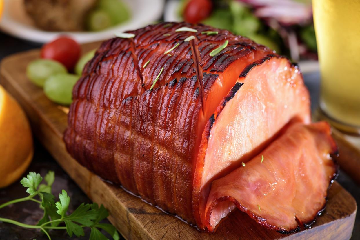 spicy honey-glazed ham