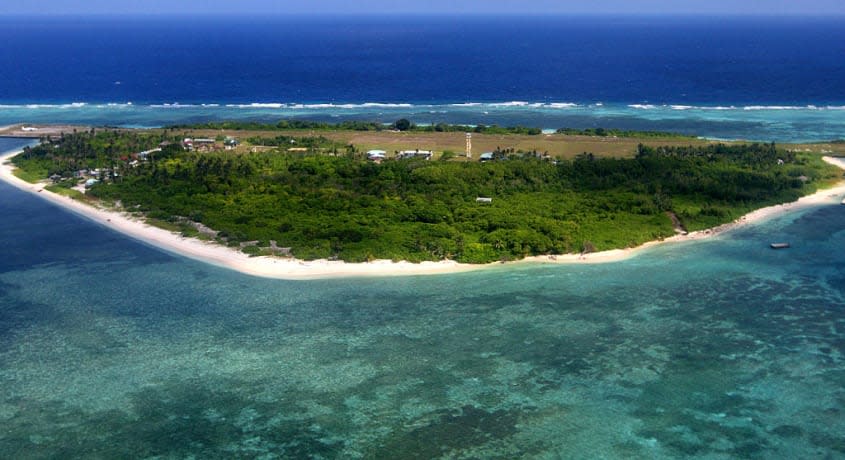 Thitu Island in the South China Sea. 