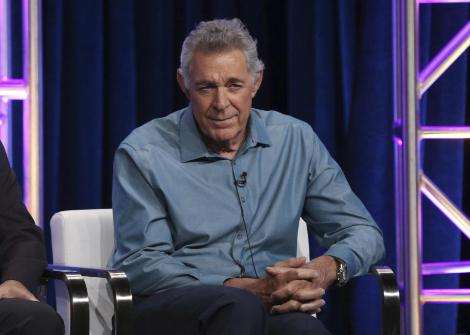 Member of "The Brady Bunch," cast Barry Williams participates in HGTV's "A Very Brady Renovation" panel at the Television Critics Association Summer Press Tour on Thursday, July 25, 2019, in Beverly Hills, Calif. (Photo by Willy Sanjuan/Invision/AP)