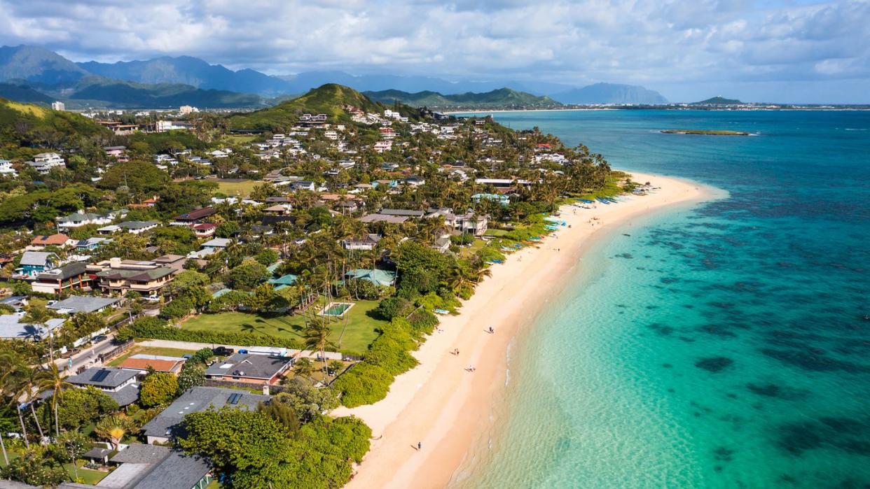 lanikai beach, oahu island, hawaii