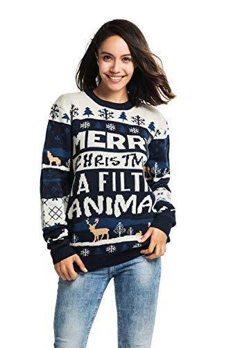 <p><strong>U LOOK UGLY TODAY</strong></p><p>amazon.com</p><p><strong>$26.99</strong></p><p>"Merry Christmas, ya filthy animal," is the unforgettable, oft-quoted line from <em><a href="https://www.countryliving.com/life/g2775/cast-of-home-alone-where-are-they-now/" rel="nofollow noopener" target="_blank" data-ylk="slk:Home Alone;elm:context_link;itc:0;sec:content-canvas" class="link ">Home Alone</a></em> that we all know by now. It's no wonder we see the hilarious words stitched onto so many Christmas sweaters.</p>