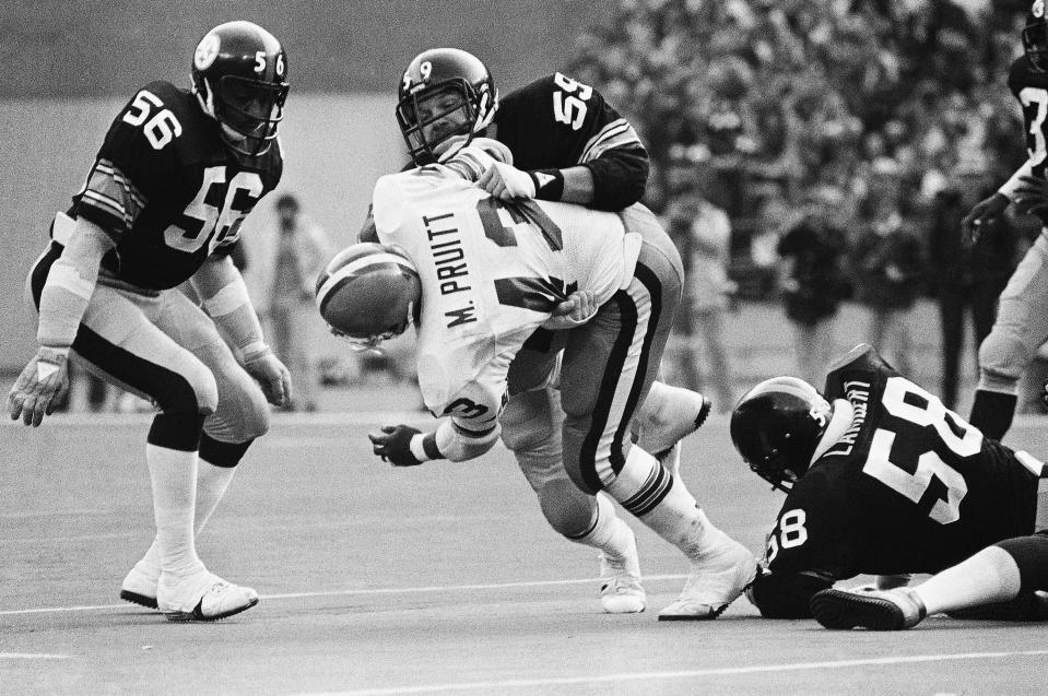 Jack Ham, (59) LB, Steelers, shown in 1979. (AP Photo)