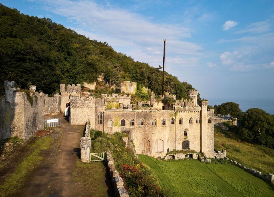 The castle has views that look out over the Irish SeaRex Features