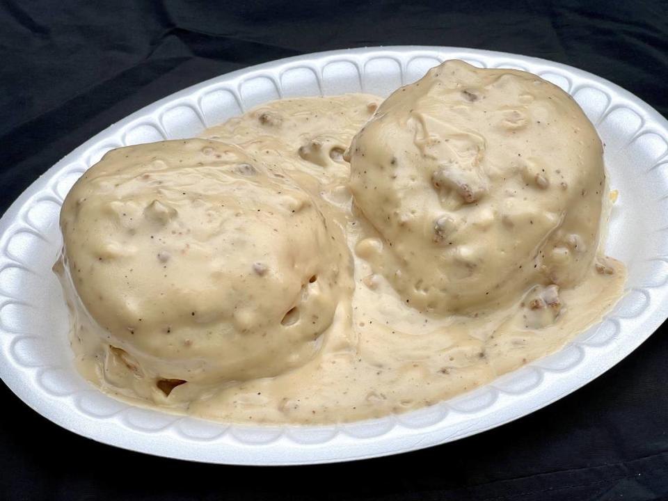 Biscuits and gravy from Tudor’s Biscuit World.