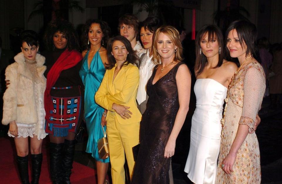 Photo Gallery L Word Showtime Premier Event 2004 original cast with producer Ilene Chaiken