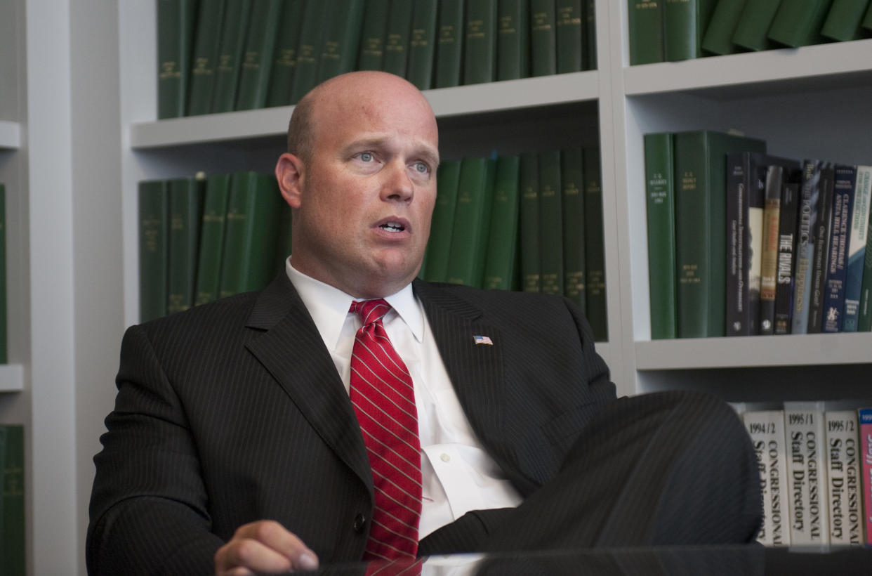 UNITED STATES – July 23: Matt Whitaker (R) Iowa is interviewed at Roll Call office in Washington, D.C. (Photo By Douglas Graham/CQ Roll Call)