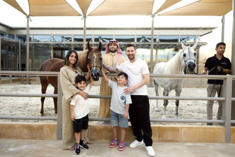 Los Messi en Arabia Saudita