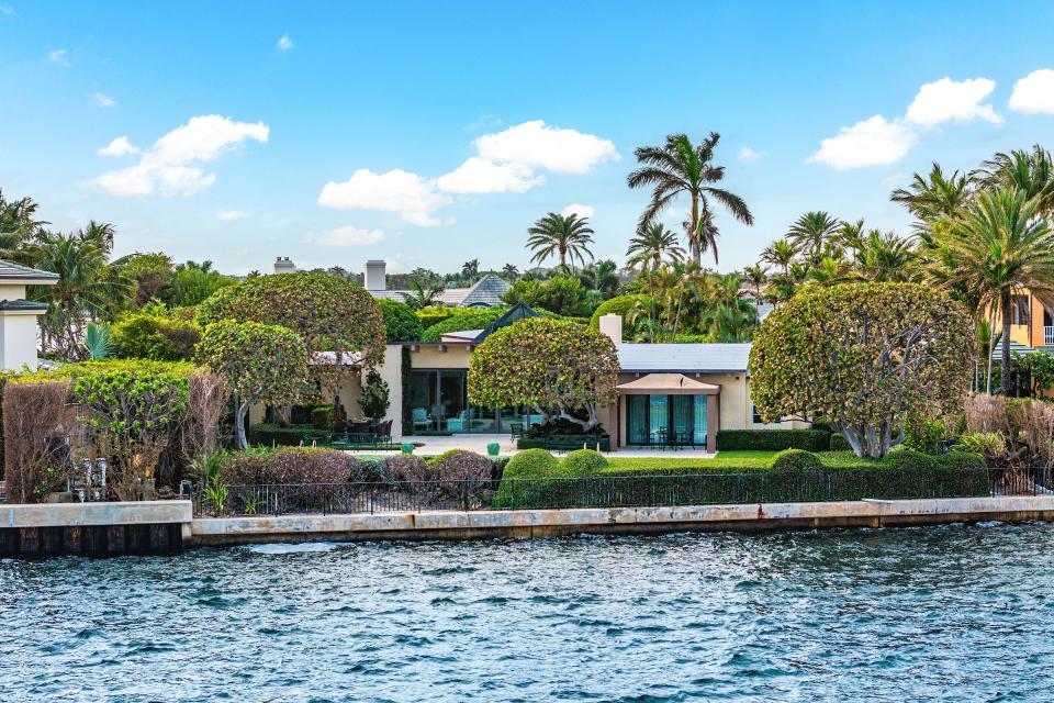With 100 feet of frontage on the Intracoastal Waterway, a 1950s-era house at 748 Island Drive near the southern tip of Everglades Island has been listed for sale at $38 million. The property is listed in both the "single-family" and the "land" categories of the multiple listing service.
