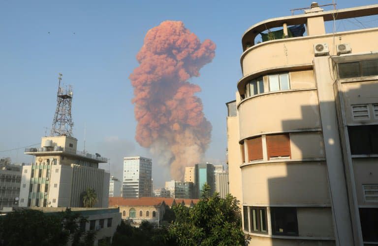 Deux puissantes explosions à Beyrouth ont fait plus d'une centaine de morts et des milliers de blessés et causé d'innonbrables dégâts dans la capitale libanaise - Anwar AMRO © 2019 AFP