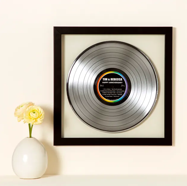 Personalized Metallic LP Record