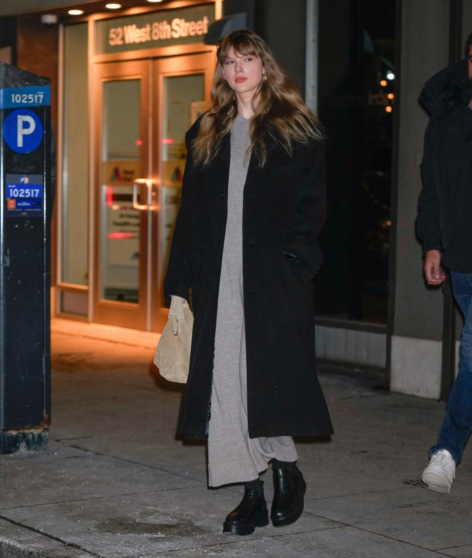 Taylor Swift visits New York City in January 2024.