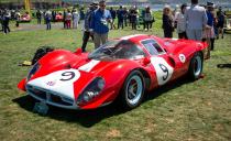 <p>Original Ford GT40s and Porsche 917s tend to get more attention these days, but there simply isn't a late-'60s sports/endurance racer prettier than the era's Ferraris. Have a look at Jim Glickenhaus’s 1967 412P coupe, for example. The 412 was the customer version of the 330P3 that Ferrari campaigned back then; Glickenhaus's is one of only two 412s built and the only one with its original bodywork intact. And what a body it is. This stunner is finished in U.K. Ferrari importer Maranello Concessionaires' red and baby blue livery. And a little-known fact: The lever inside the cockpit that allows the driver to switch to a reserve fuel supply is actually a flush handle from an Italian toilet.<em>–Daniel Pund</em></p>