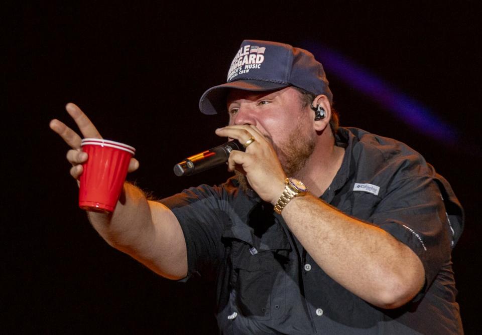 Luke Combs performs.