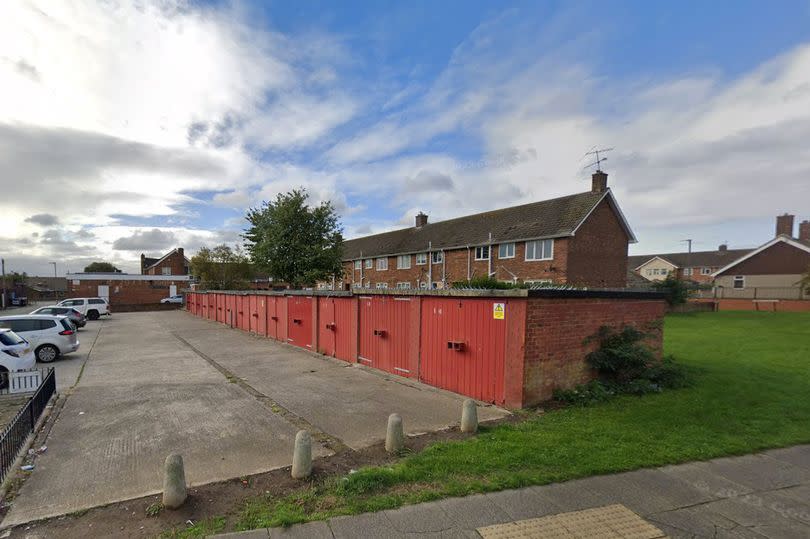 Garages on land off Walpole Road, near Marlowe Road, Hartlepool