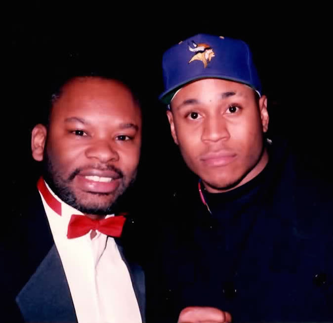 Alvin Jones (left) and rapper LL Cool J (right) Photo credit: Alvin Jones and Rhodman Enterprises