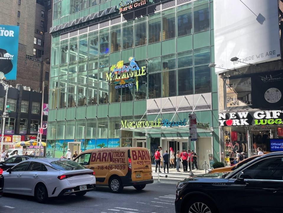 Margaritaville Times Square glass exterior