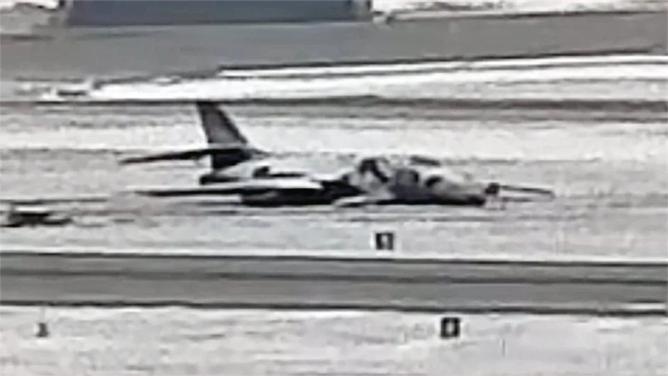 We now have our first look at the B-1B bomber that crashed at Ellsworth Air Force Base on January 4, 2023.