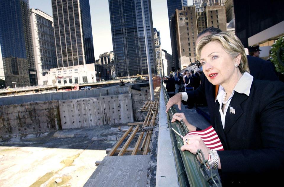 Sen. Hillary Clinton at ground zero