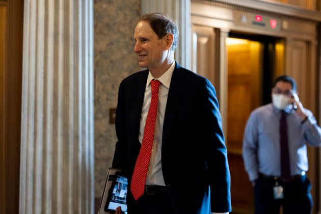 Sen. Ron Wyden said Democrats are delivering on promises of action on climate change, drug prices, tax enforcement and semiconductor production. (Photo: Anna Moneymaker via Getty Images)