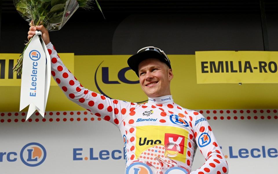 Abrahamsen is top of the King of the mountains classification