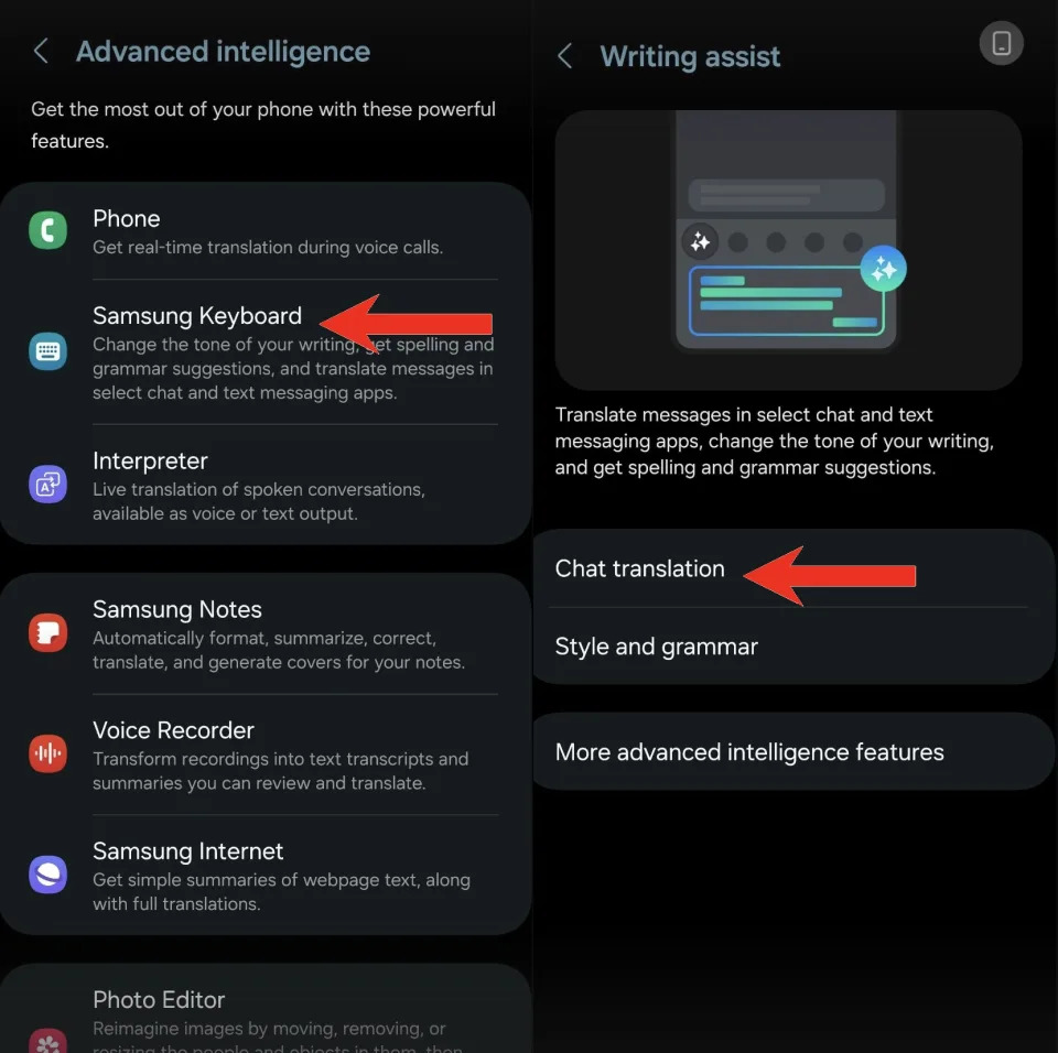 Steps to enable Advanced Intelligence on Galaxy S24