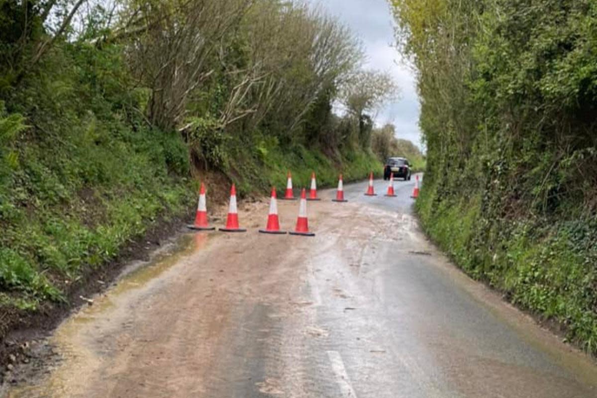 The landslip on Niton Road cleared up <i>(Image: Contributions)</i>