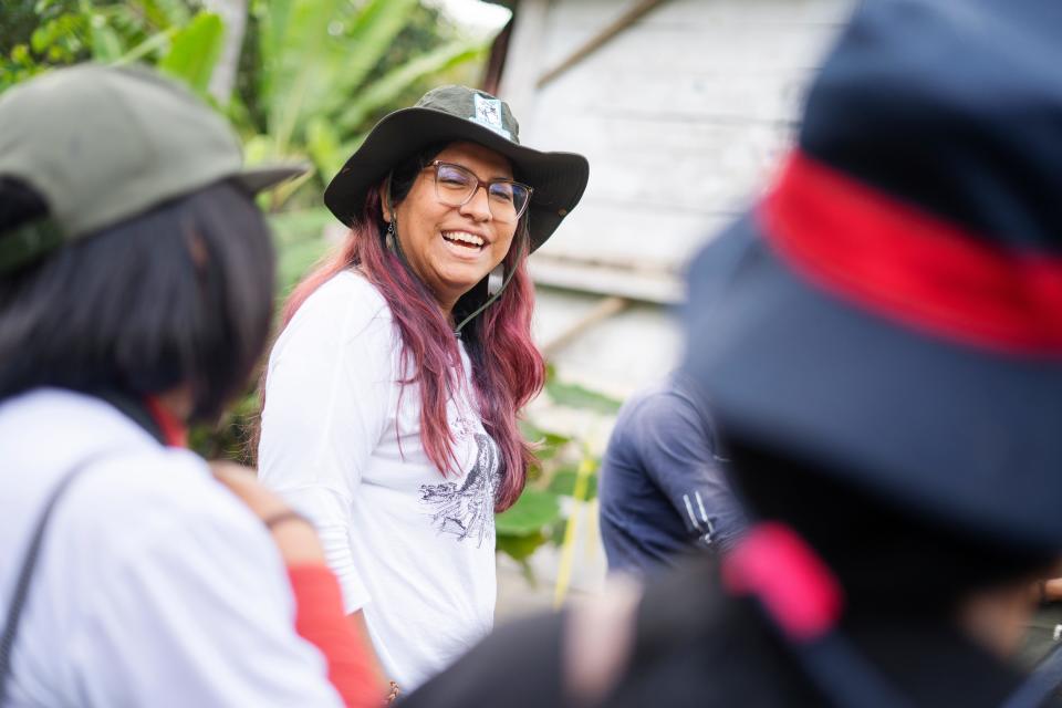 Fanny Cornejo, from Peru, is one of 10 finalists for the Indianapolis Prize's Emerging Conservationist award. Cornejo is the director of the Rainforest Partnership.