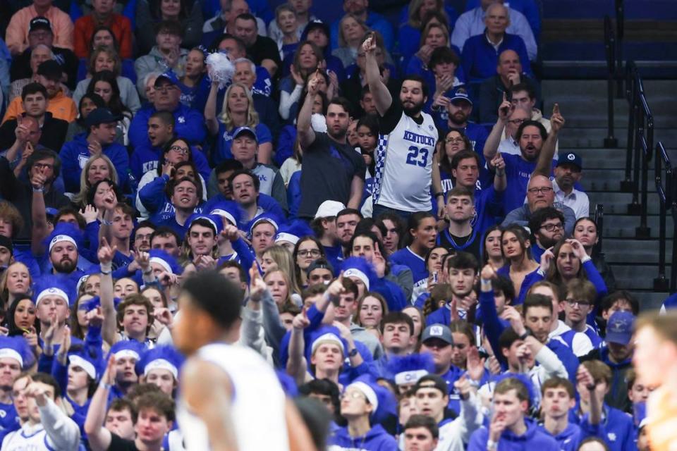 Kentucky fans have consistently created robust game environments for UK home games at Rupp Arena over the past month. Silas Walker/swalker@herald-leader.com