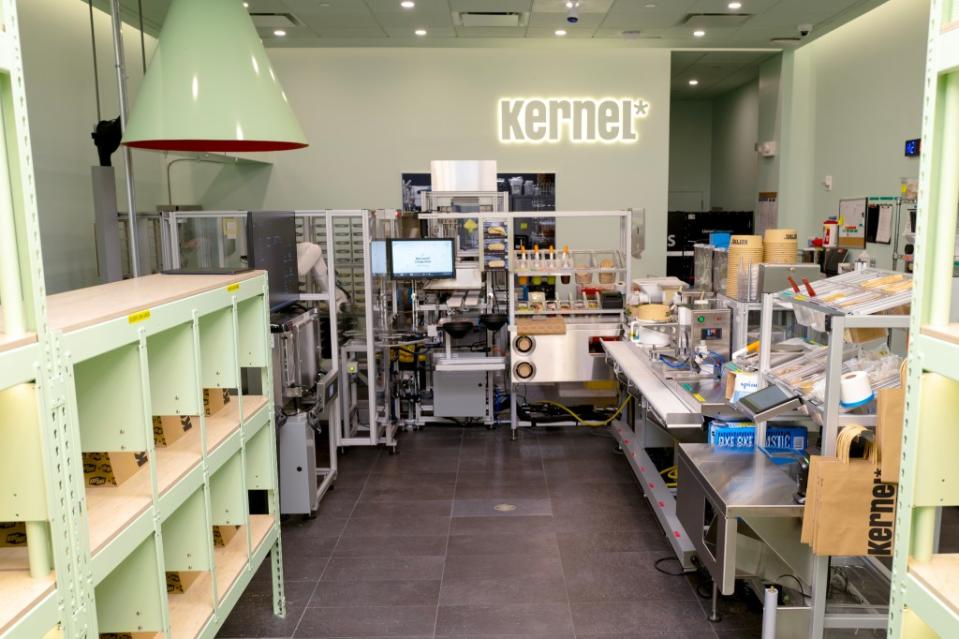 A look at the prep area behind the counter at Kernel on Park Avenue S. in NYC. Kernel