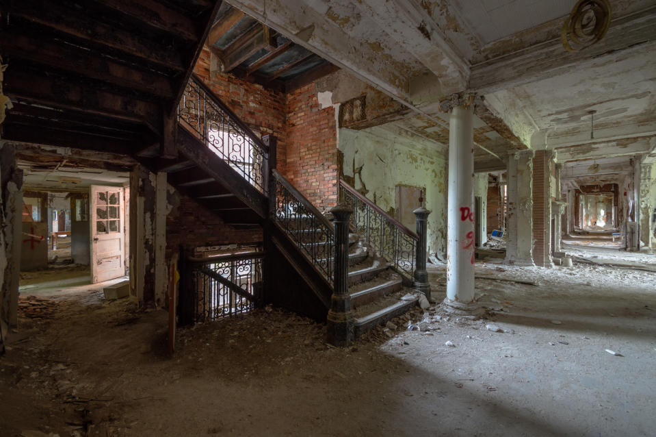 The main staircase of an old hospital