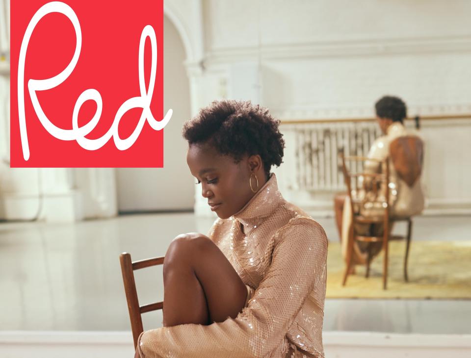 Oti Mabuse has showed off her natural hair on the cover of Red magazine (Chloe Mallett/Hearst)