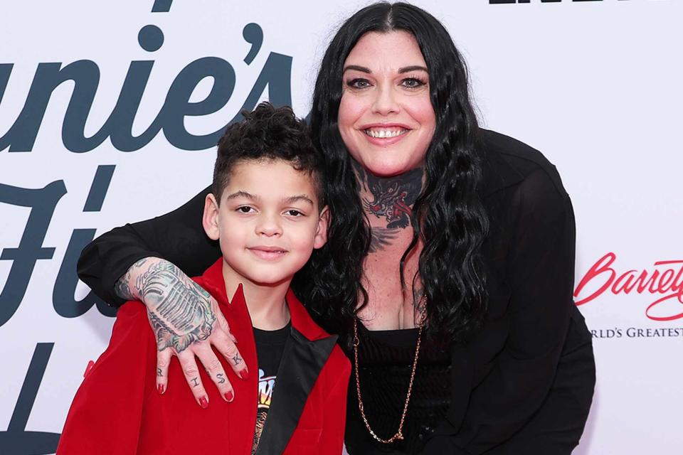 <p>John Salangsang/Billboard via Getty</p> Axton Joseph and Mia Tyler at the 5th Jam for Janie GRAMMY Awards Viewing Party