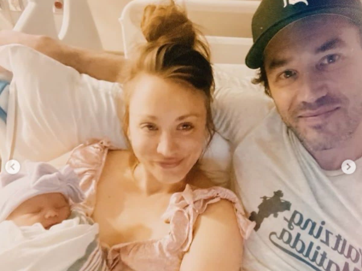 Kaley Cuoco gives birth to first child with Tom Pelphrey: 'The new light of  our lives'