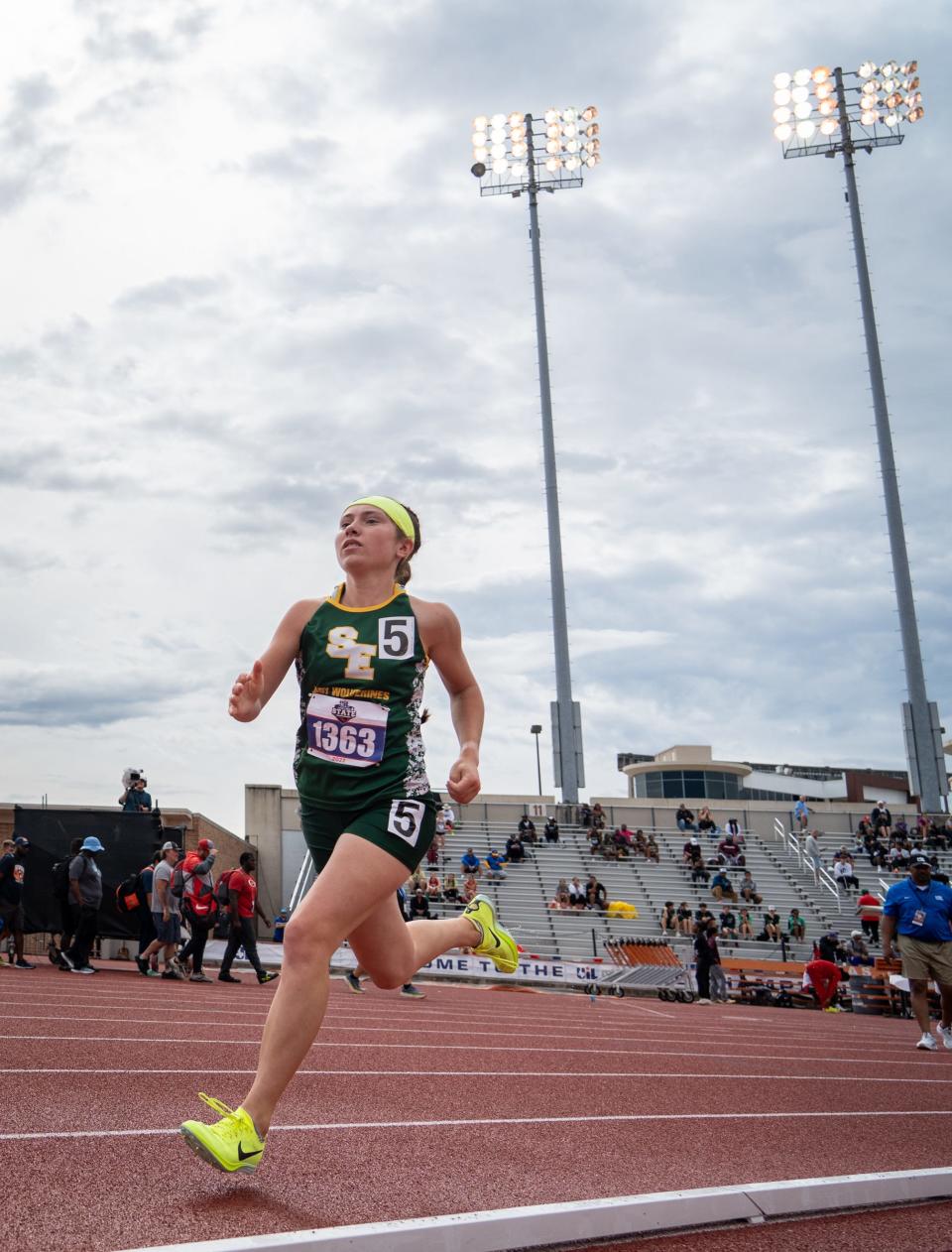 Taytum Goodman of Springlake Earth High School won gold medals at the UIL State Track and Field meet. She captured the 800 meters, 1,600 meters and 3,200 meters and broke the state record in all three. She is a seven-time UIL state champion.