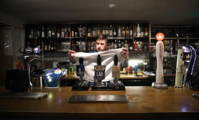 Some experts have said pubs and restaurants should stay shut until May (Nick Potts/PA)