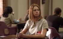 <p><strong>Credit card theft</strong></p><p>She needed money for hormone therapy and a gender reassignment operation. </p><p>She is played by Laverne Cox. </p>