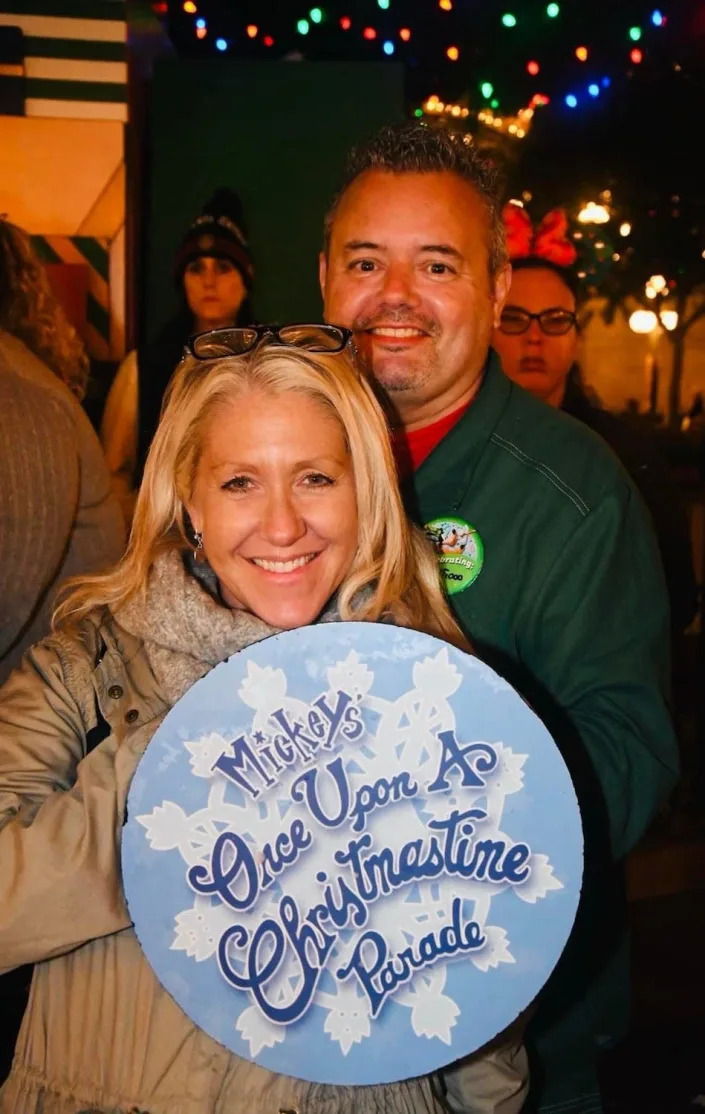 Greg Antonelle and his wife at Disney.