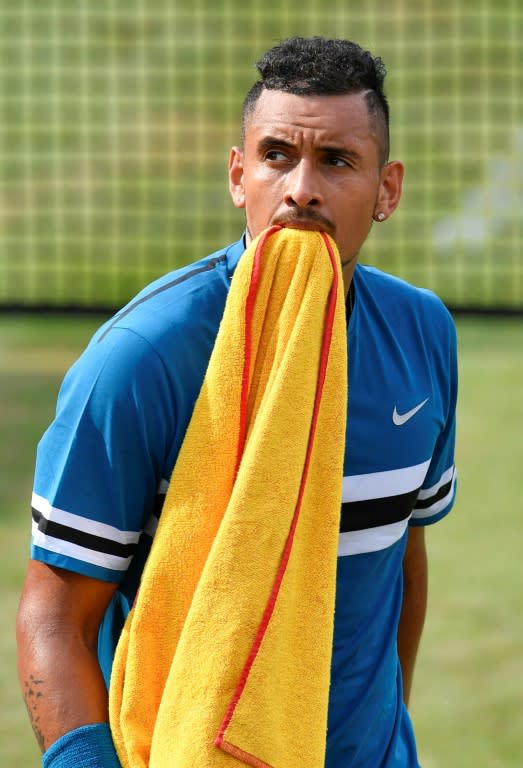 Something to chew on: Nick Kyrgios on Saturday