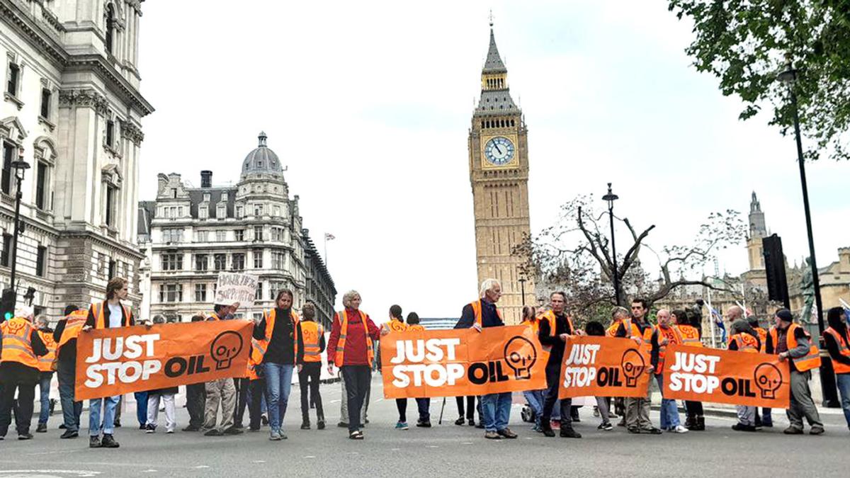 Just Stop Oil protesters arrested in Parliament Square