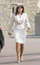 <p>For a springy look, Princess Eugenie wore all white to the Easter service at St George's Chapel at Windsor Castle in 2011.</p>