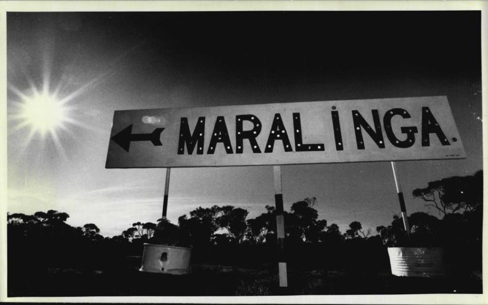 A road sign points to Maralinga - Getty