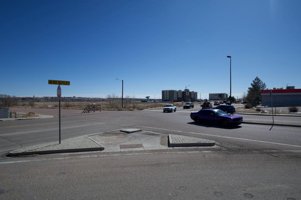 The intersection of Eagleridge Blvd. and Dillon Drive on the north side of Pueblo.