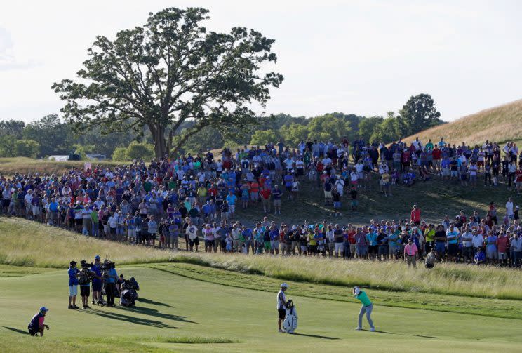 Brooks Koepka marches toward a championship. (Getty)