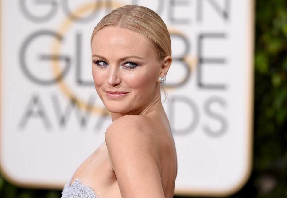 Malin Åkerman, arriving at the Golden Globe Awards in 2016, will star in the Starz series “The Hunting Wives” being filmed in Charlotte.