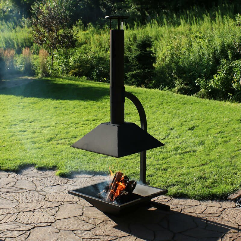 5. Meet halfway with a chimneyed fire pit
