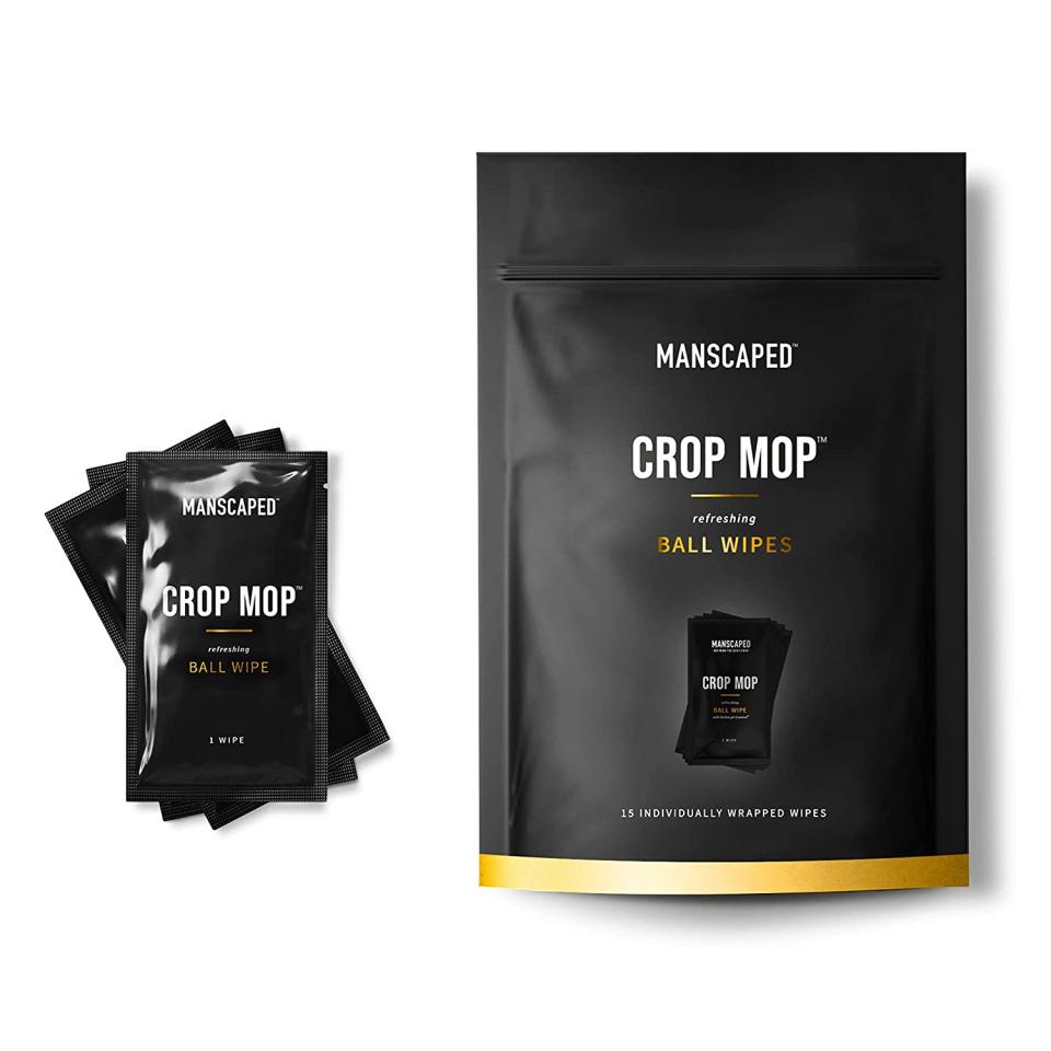 Manscaped Crop Mop Ball Wipes; best body wipes, best ball wipes