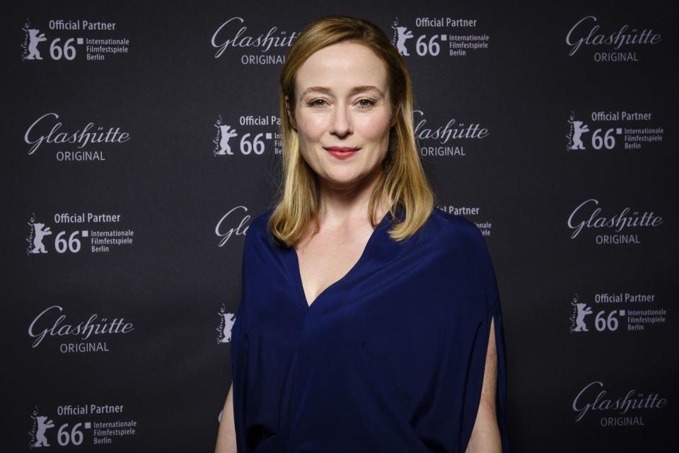 <p>Jennifer Ehle will probably always be known best for her starring (and BAFTA-winning) turn as Elizabeth Bennet in the BBC's beloved 1995 adaptation of <em>Pride and Prejudice</em> (you know, the one with a young, thirst-inducing Colin Firth as Mr. Darcy). In <em>The Comey Rule</em>, Ehle plays Comey's wife, Patrice Failor.</p>