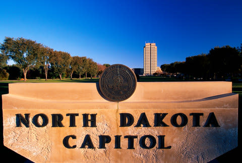 The North Dakotan capital is actually named after a German - Credit: GETTY