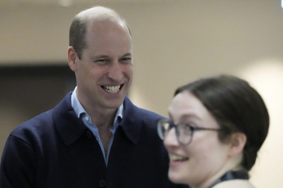 William met with students from the local elementary school as well as pupils from the facility’s Young People’s Development Group. AP